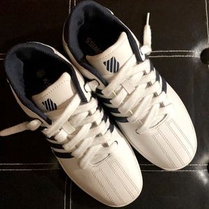 Boy’s Size 4.5 KSWISS like new.  Worn by my son a few times.